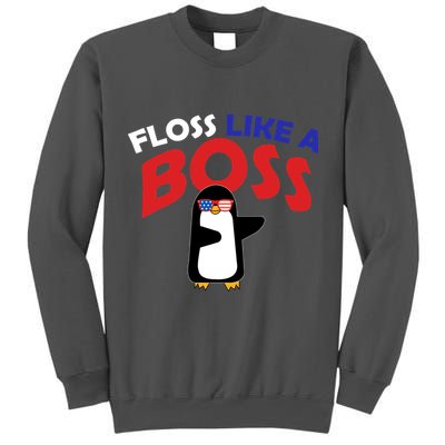 Floss Like a Boss Penguin Dancing Tall Sweatshirt