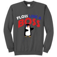 Floss Like a Boss Penguin Dancing Tall Sweatshirt