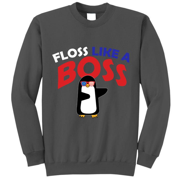 Floss Like a Boss Penguin Dancing Tall Sweatshirt