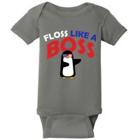 Floss Like a Boss Penguin Dancing Baby Bodysuit