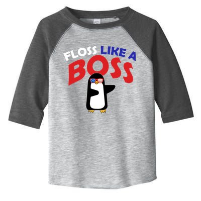 Floss Like a Boss Penguin Dancing Toddler Fine Jersey T-Shirt