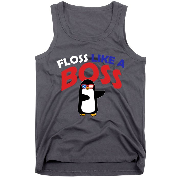 Floss Like a Boss Penguin Dancing Tank Top