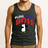 Floss Like a Boss Penguin Dancing Tank Top