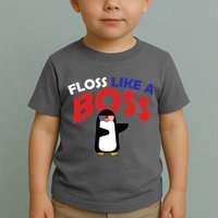 Floss Like a Boss Penguin Dancing Toddler T-Shirt