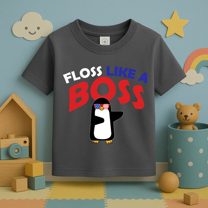 Floss Like a Boss Penguin Dancing Toddler T-Shirt