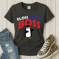 Floss Like a Boss Penguin Dancing Womens T-Shirt