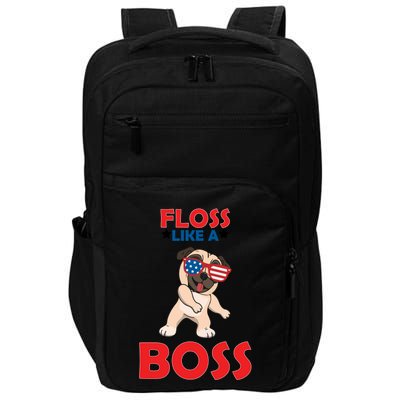 Floss Like A Boss Pug Dancing Impact Tech Backpack