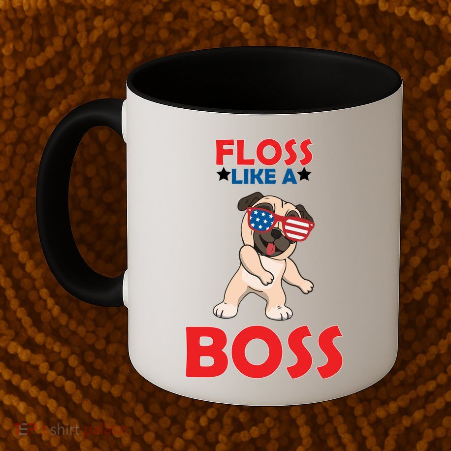 Floss Like A Boss Pug Dancing Mug