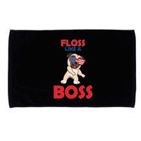 Floss Like A Boss Pug Dancing Microfiber Hand Towel