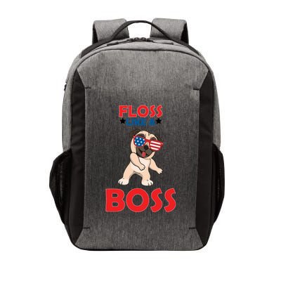 Floss Like A Boss Pug Dancing Vector Backpack