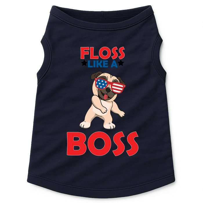 Floss Like A Boss Pug Dancing Doggie Tank