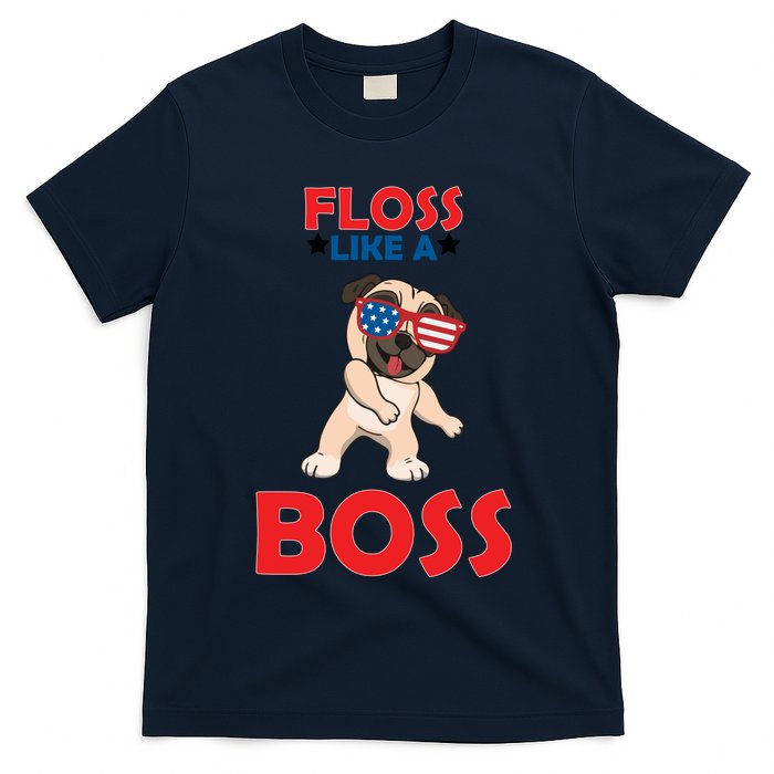 Floss Like A Boss Pug Dancing T-Shirt