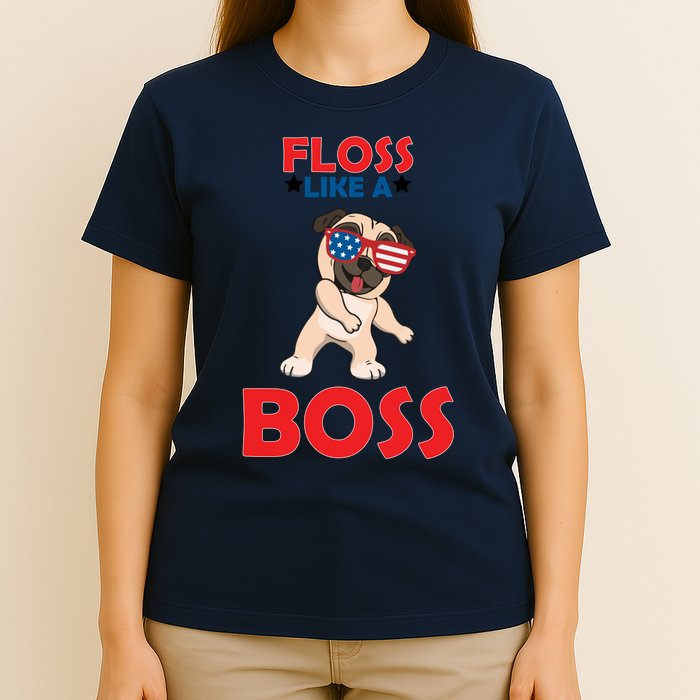 Floss Like A Boss Pug Dancing T-Shirt