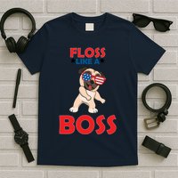 Floss Like A Boss Pug Dancing T-Shirt