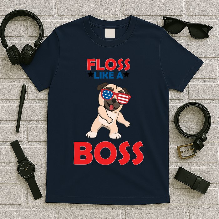 Floss Like A Boss Pug Dancing T-Shirt