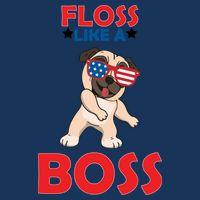 Floss Like A Boss Pug Dancing T-Shirt