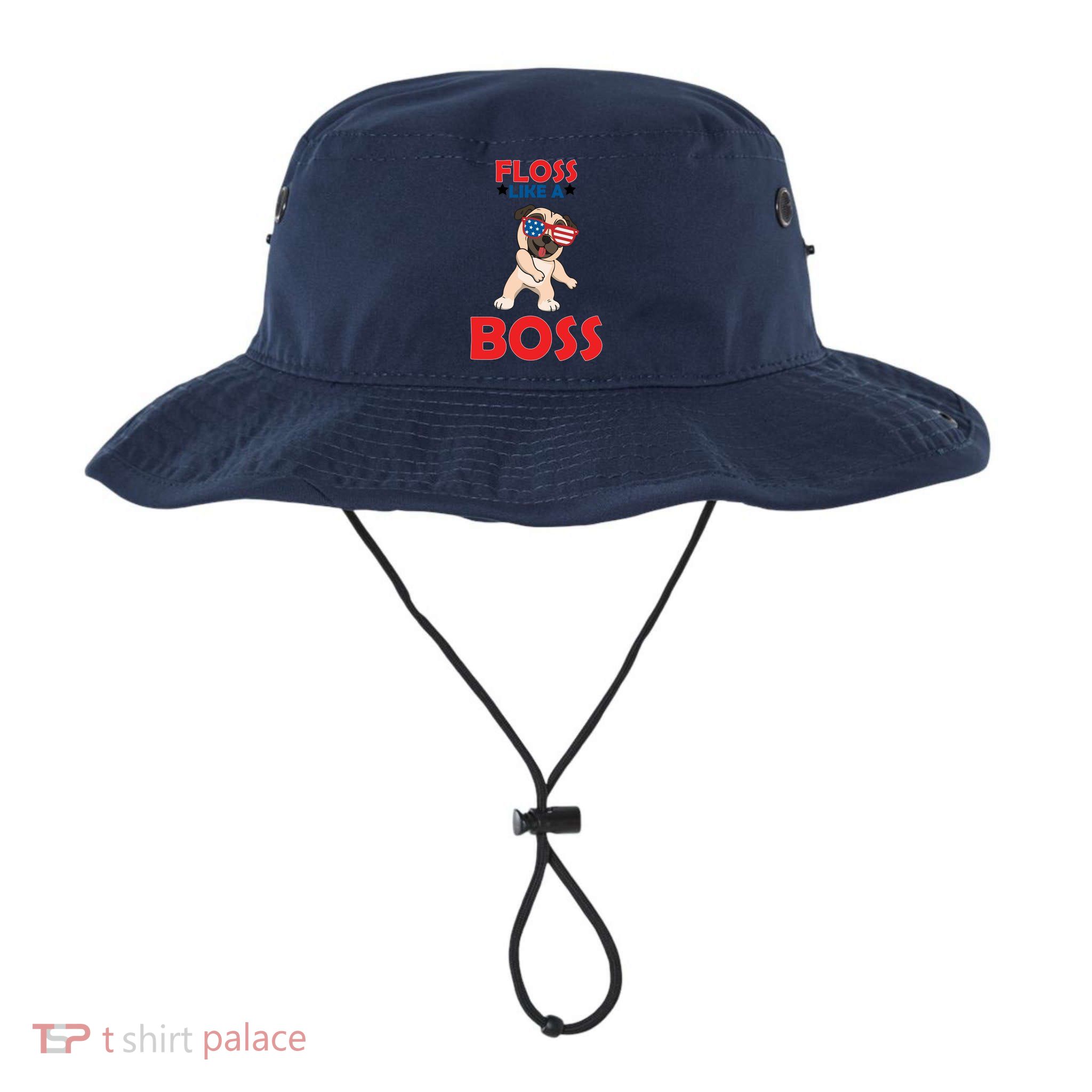 Floss Like A Boss Pug Dancing Legacy Cool Fit Booney Bucket Hat