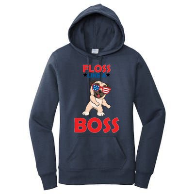 Floss Like A Boss Pug Dancing Women's Pullover Hoodie
