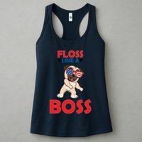 Floss Like A Boss Pug Dancing Womens Tank Top