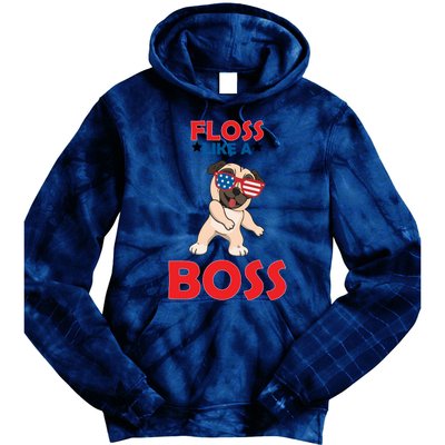 Floss Like A Boss Pug Dancing Tie Dye Hoodie