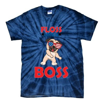 Floss Like A Boss Pug Dancing Tie-Dye T-Shirt