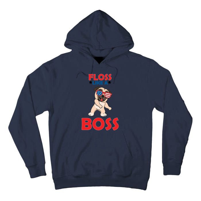 Floss Like A Boss Pug Dancing Tall Hoodie