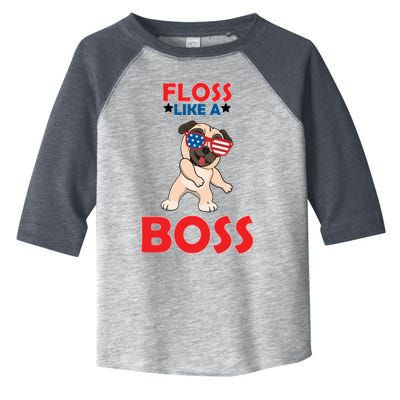 Floss Like A Boss Pug Dancing Toddler Fine Jersey T-Shirt