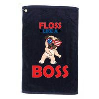 Floss Like A Boss Pug Dancing Golf Towel
