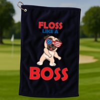 Floss Like A Boss Pug Dancing Golf Towel