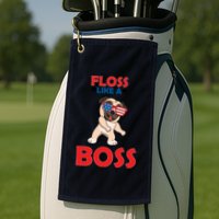 Floss Like A Boss Pug Dancing Golf Towel