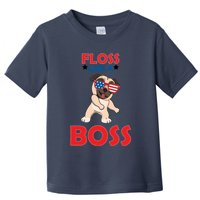 Floss Like A Boss Pug Dancing Toddler T-Shirt