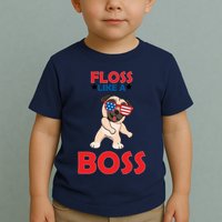 Floss Like A Boss Pug Dancing Toddler T-Shirt