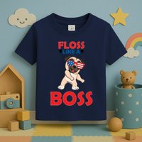 Floss Like A Boss Pug Dancing Toddler T-Shirt