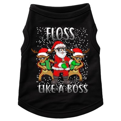 Floss like a Boss Santa Reindeer Doggie Tank