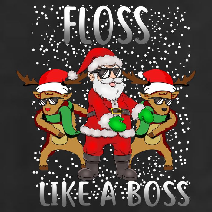 Floss like a Boss Santa Reindeer Beanie