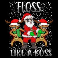 Floss like a Boss Santa Reindeer 16oz Travel Tumbler