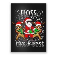 Floss like a Boss Santa Reindeer Poster