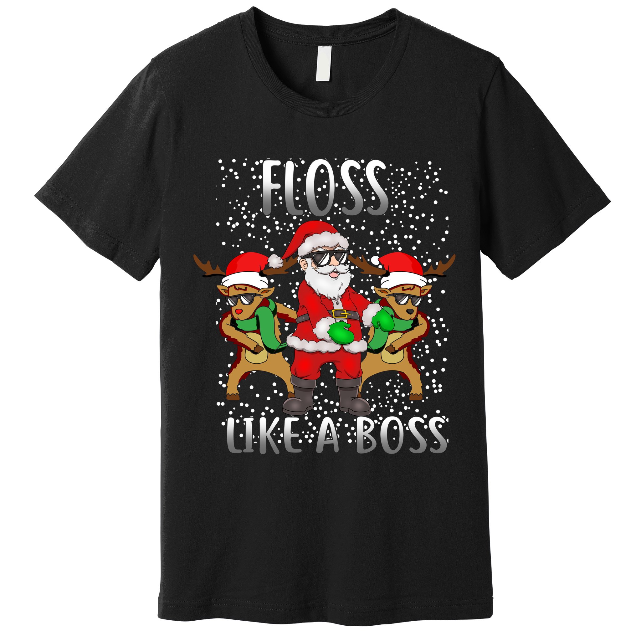 Floss like a Boss Santa Reindeer Premium T-Shirt