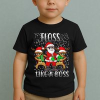 Floss like a Boss Santa Reindeer Toddler T-Shirt