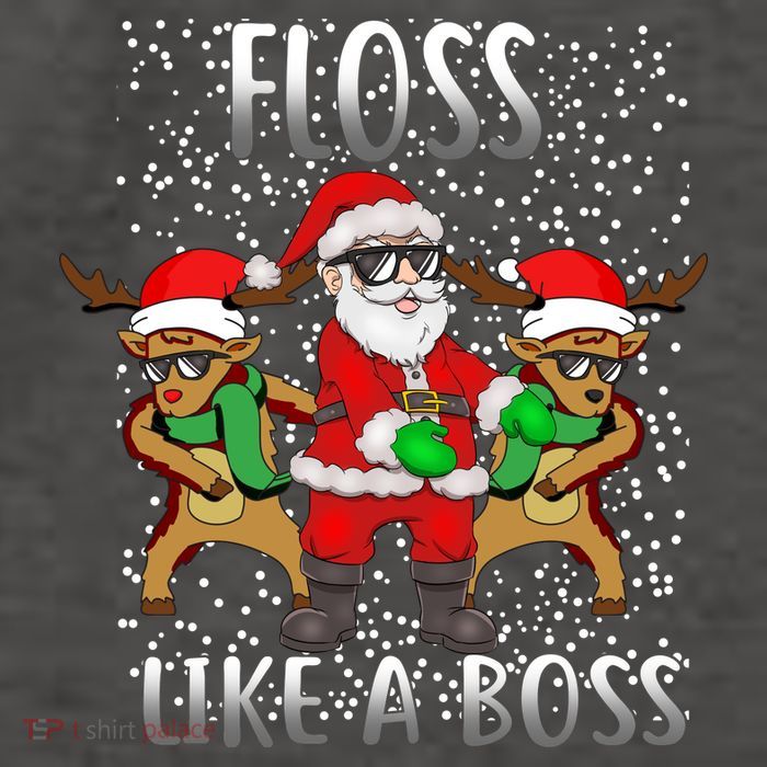 Floss like a Boss Santa Reindeer Vector Backpack