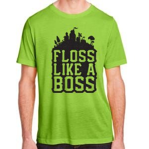 Floss Like A Boss Tower Funny Adult ChromaSoft Performance T-Shirt