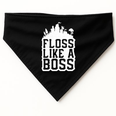 Floss Like A Boss Tower Funny USA-Made Doggie Bandana