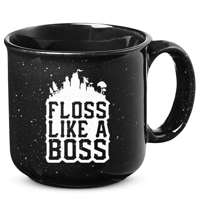Floss Like A Boss Tower Funny 15oz Campfire Ceramic Mug