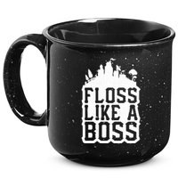 Floss Like A Boss Tower Funny 15oz Campfire Ceramic Mug