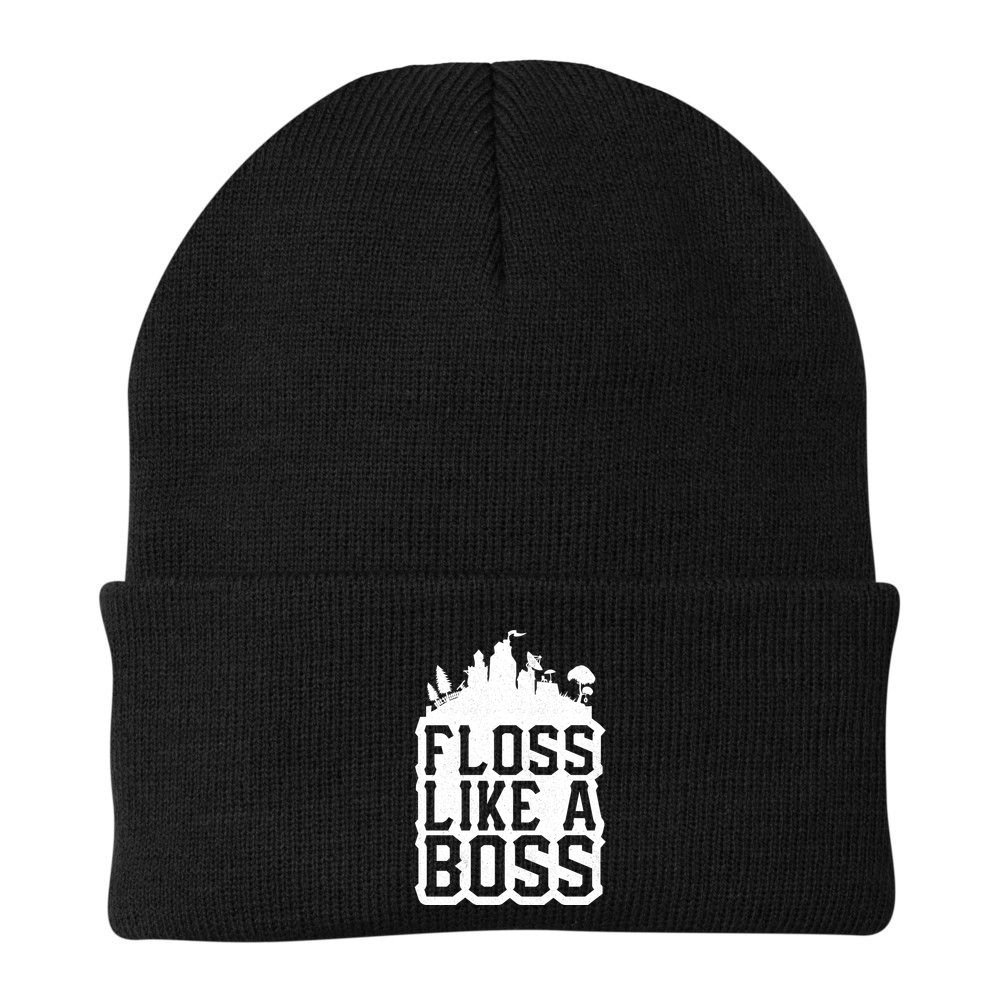 Floss Like A Boss Tower Funny Beanie