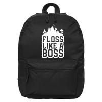Floss Like A Boss Tower Funny 16 in Basic Backpack