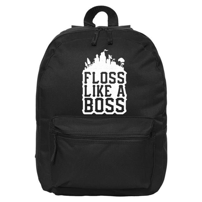 Floss Like A Boss Tower Funny 16 in Basic Backpack