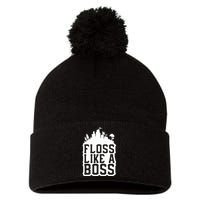 Floss Like A Boss Tower Funny Pom Pom 12in Knit Beanie