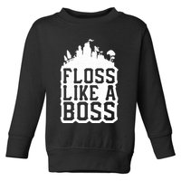 Floss Like A Boss Tower Funny Toddler Sweatshirt