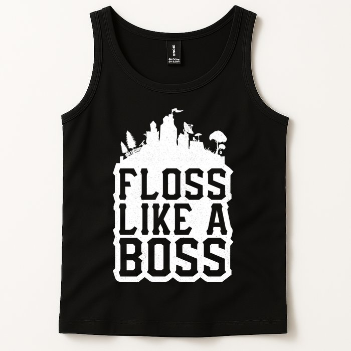 Floss Like A Boss Tower Funny Tank Top